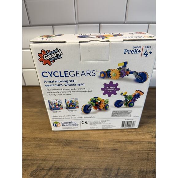Learning Resources - CycleGears - 30-Piece Motorcycle Building Set – New/Sealed - Picture 2 of 7